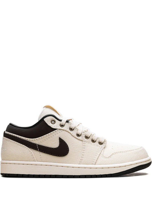 1 Low Premium Pale Ivory/Baroque Brown Sneakers