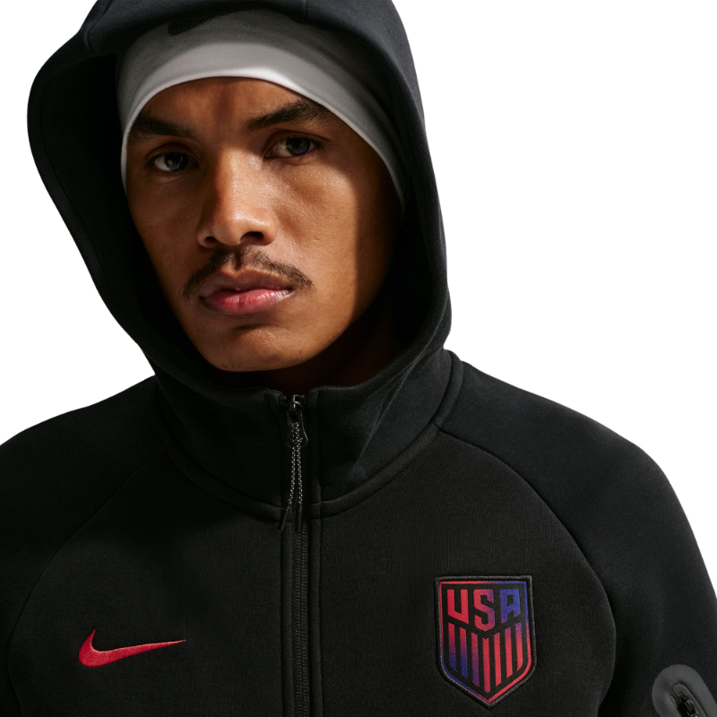 Nike Soccer Full-Zip Hoodie USMNT Tech Fleece Windrunner - Men's