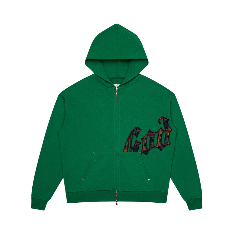 Godspeed OG Logo Plaid Green Sweats