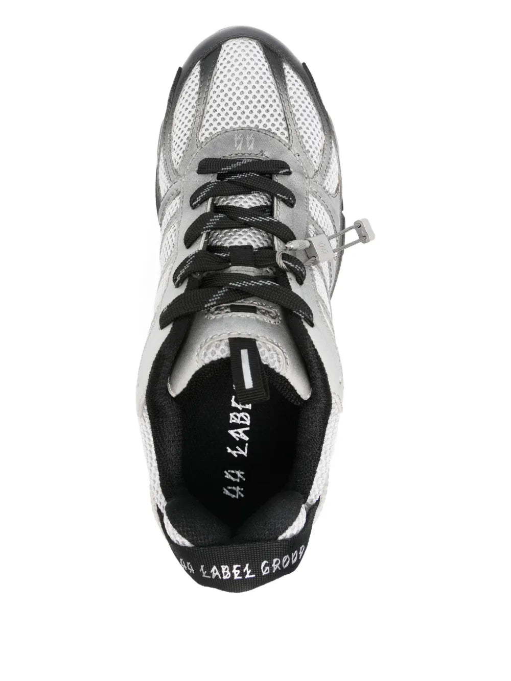 Mesh-Panel Lace-Up Sneakers