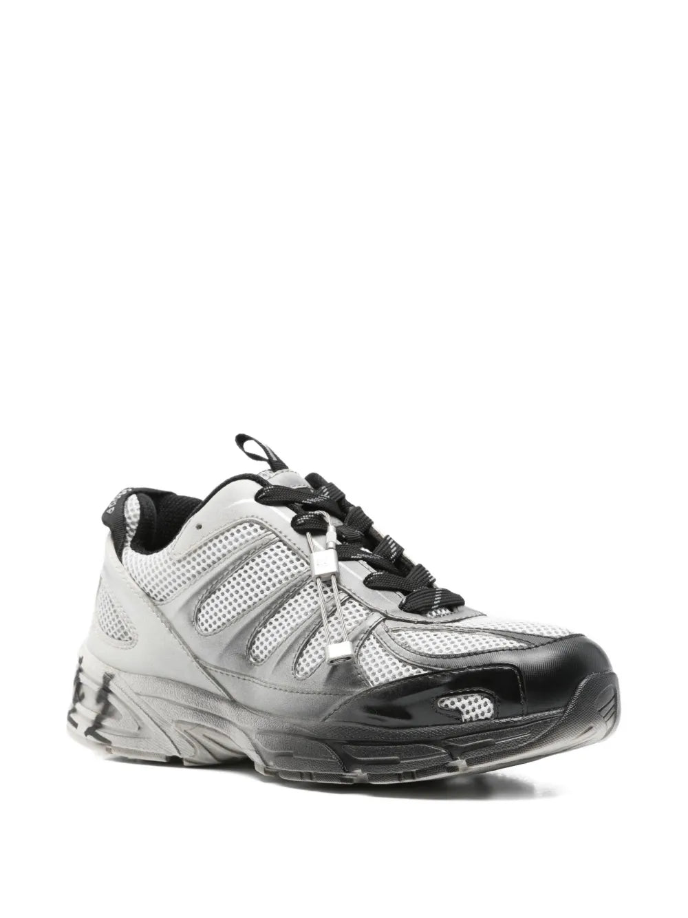 Mesh-Panel Lace-Up Sneakers