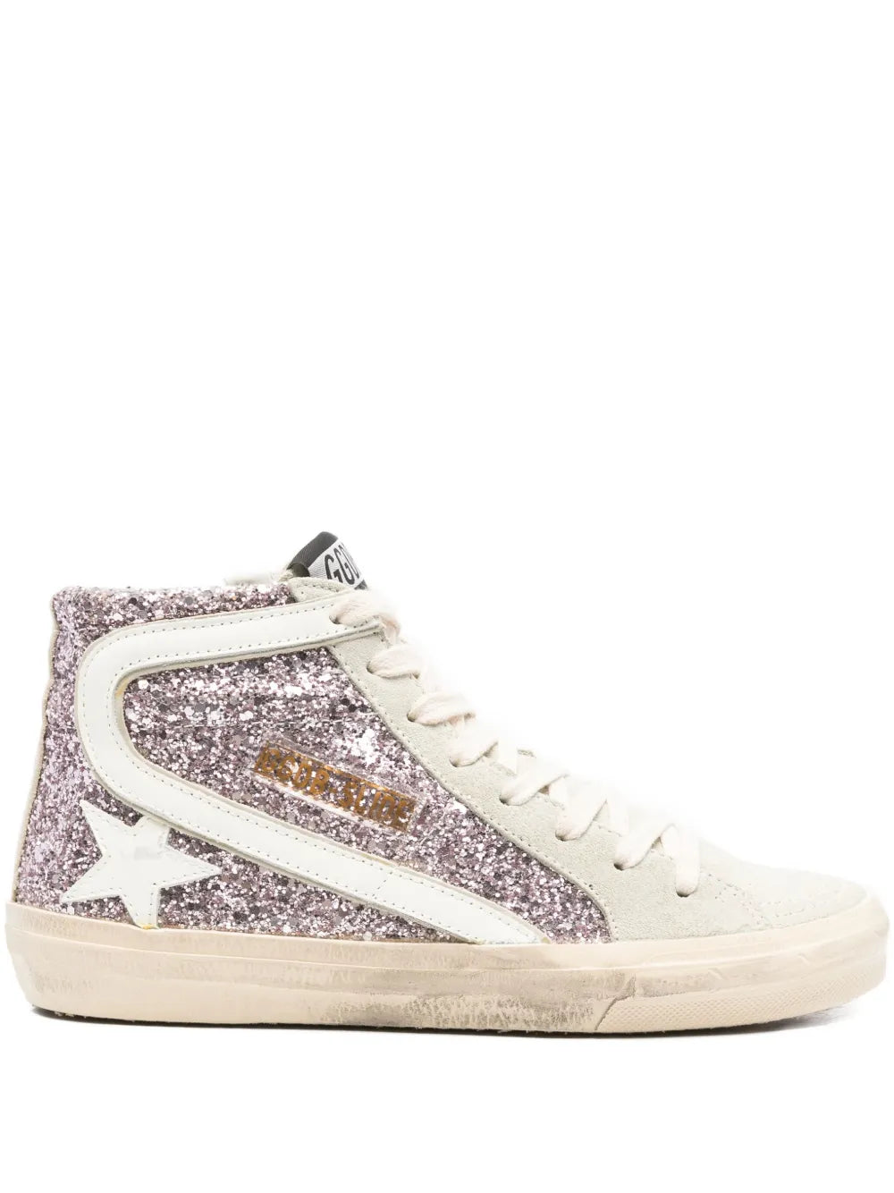 Golden Goose Glitter-Panel High-Top