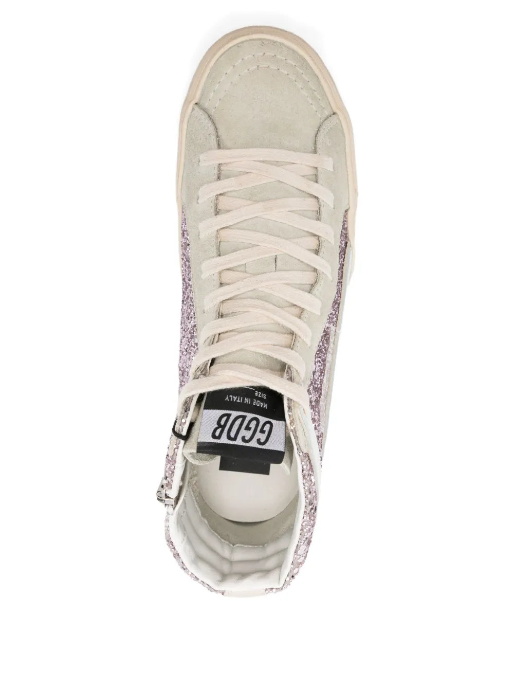 Golden Goose Glitter-Panel High-Top