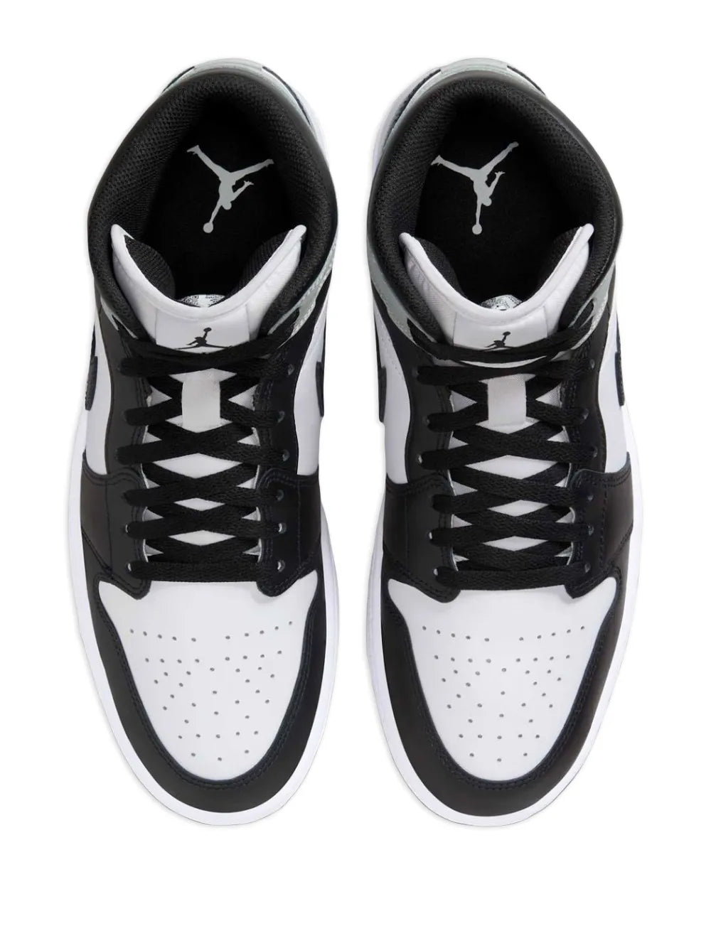 1 Mid Barons - White/Light Smoke Grey/Black Sneakers