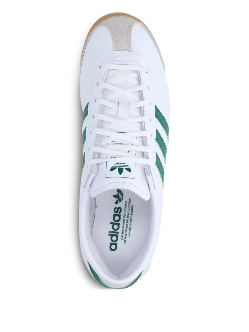 70S Italian Three-Stripe Leather Trainers
