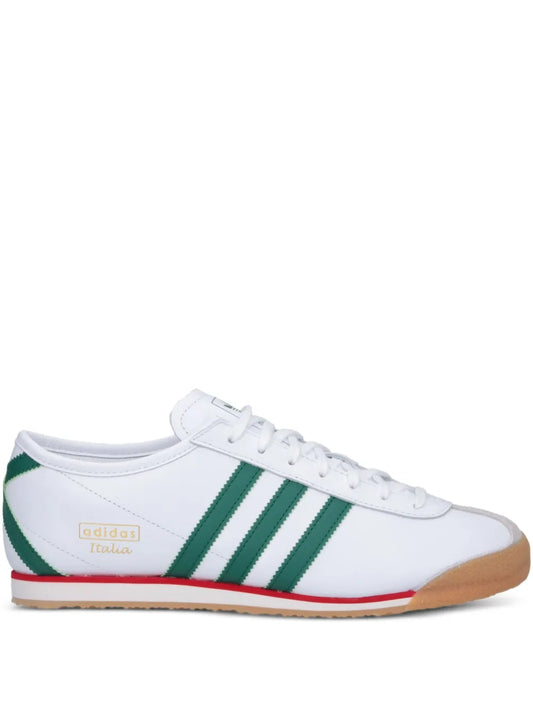 70S Italian Three-Stripe Leather Trainers