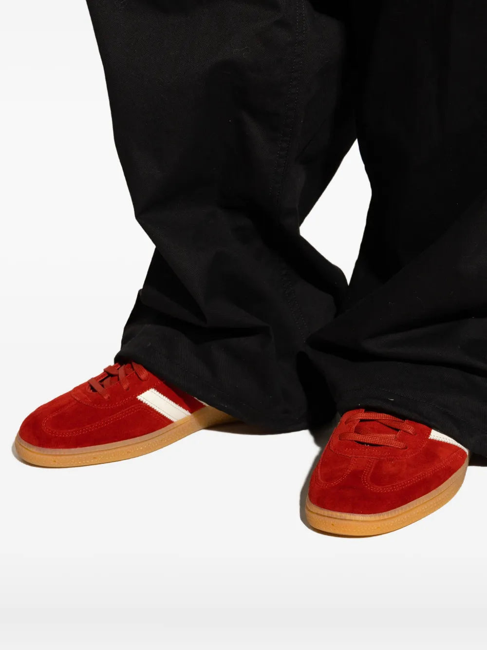 Spezial Three-Stripe Suede Sneakers
