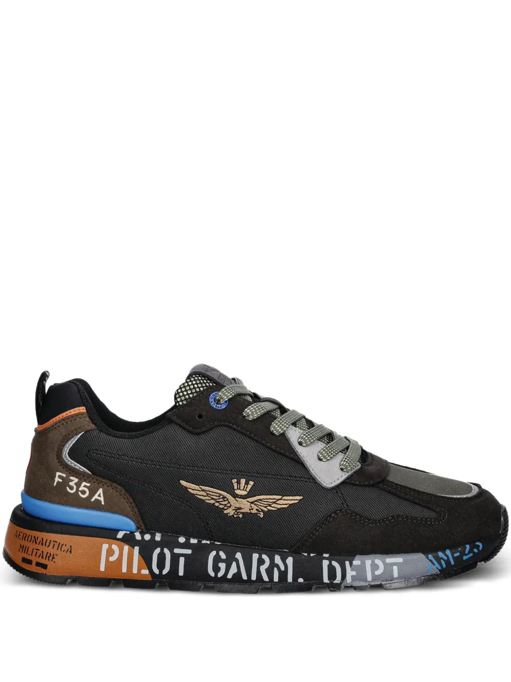 Lettering-Print Sneakers