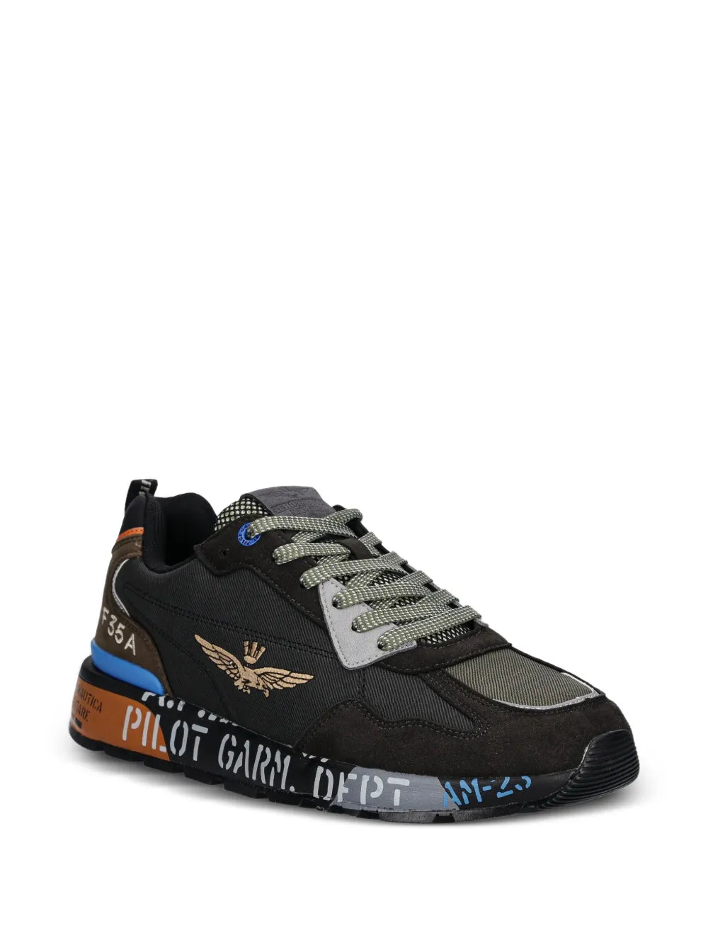 Lettering-Print Sneakers