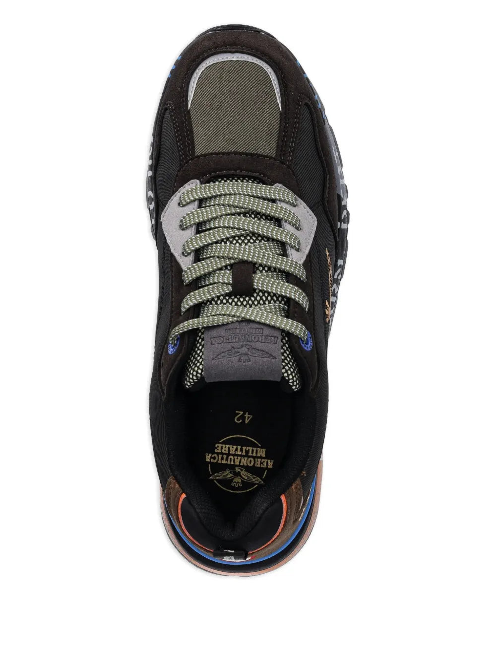 Lettering-Print Sneakers
