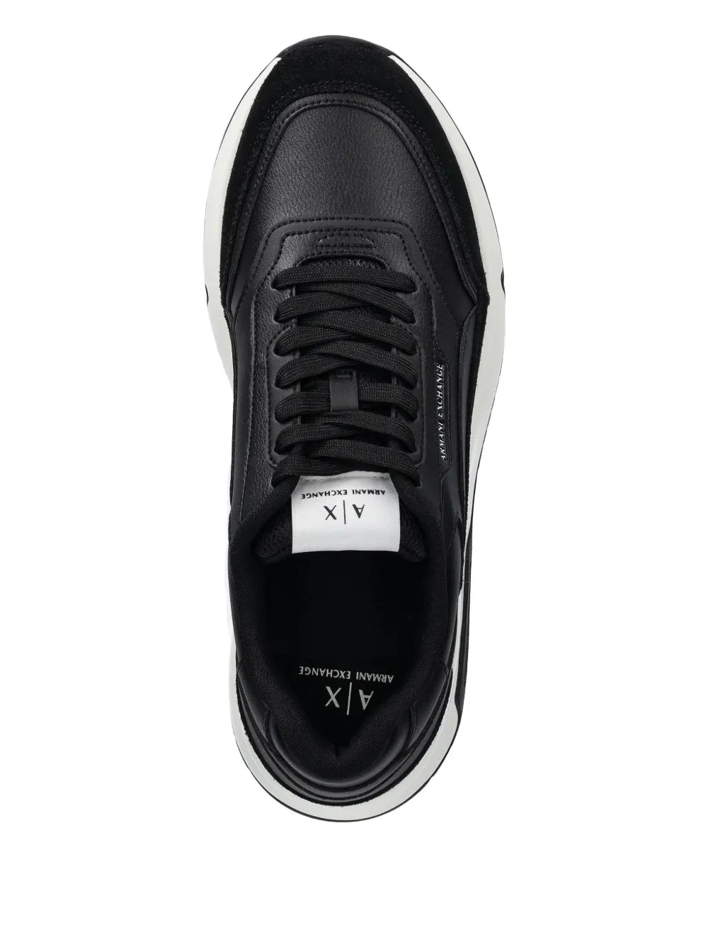 Armani Exchange Suede-Panel Sneakers