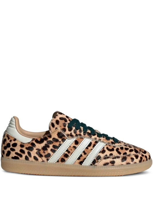 Samba Og Leopard-Print Three-Stripe Sneakers