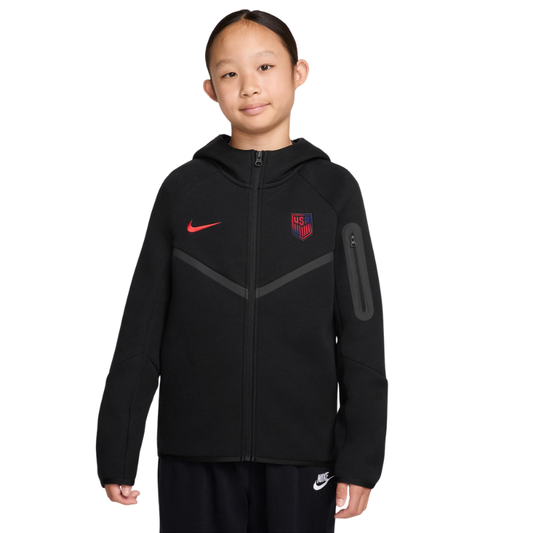 Nike Soccer Full-Zip Hoodie USMNT Tech Fleece - Boys'