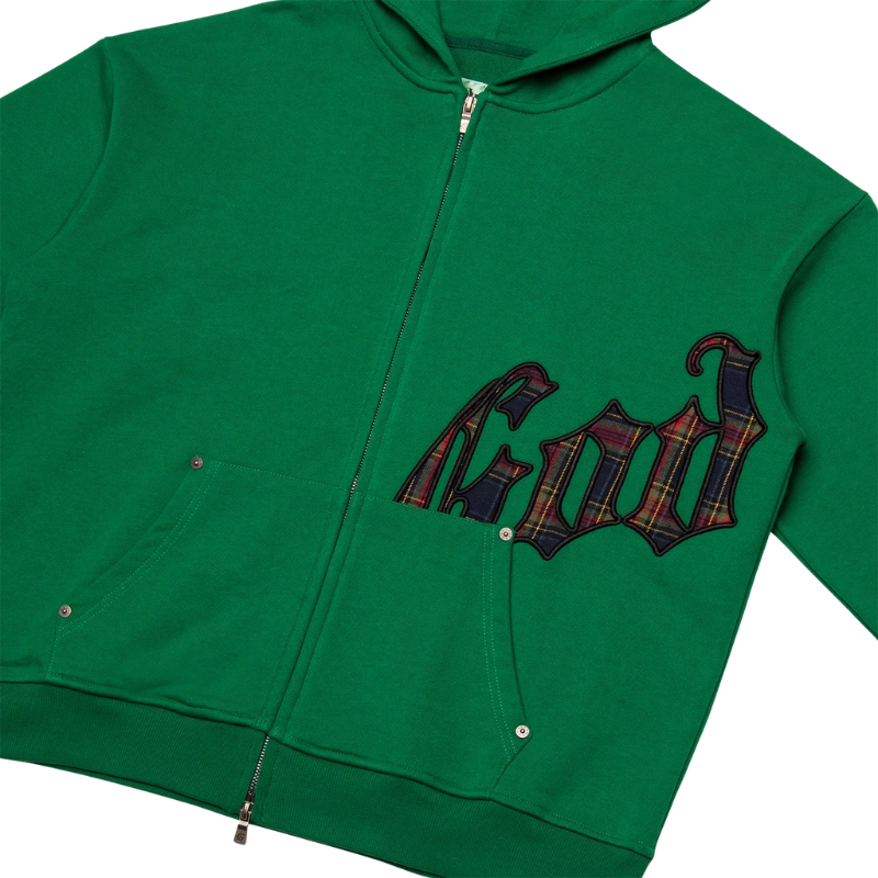 Godspeed OG Logo Plaid Green Sweats