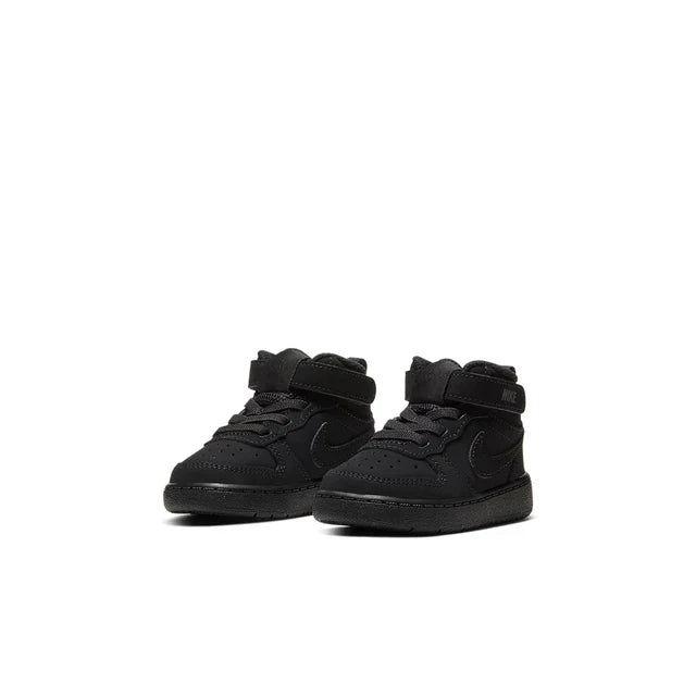 Nike Court Borough Mid 2 'Triple Black' - Toddler