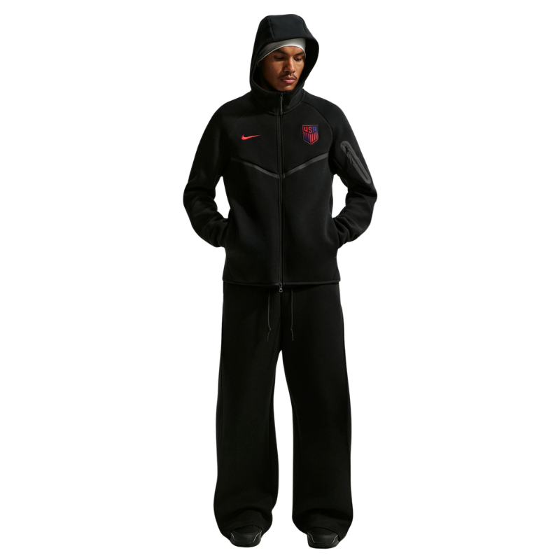 Nike Soccer Full-Zip Hoodie USMNT Tech Fleece Windrunner - Men's