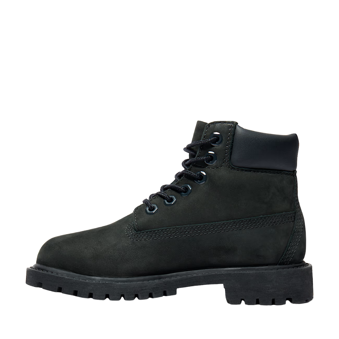 Timberland Youth Premium 6-Inch Waterproof Boot "Black Nubuck" - Youth Sneakers