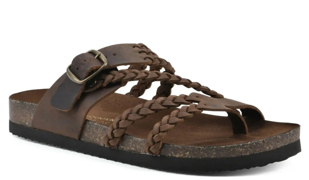 European And American-style Woven Strappy Flat Sandals