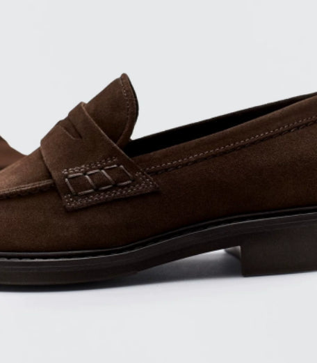 Business Formal Leather Casual Slip-On Loafers Flat Leather Shoes