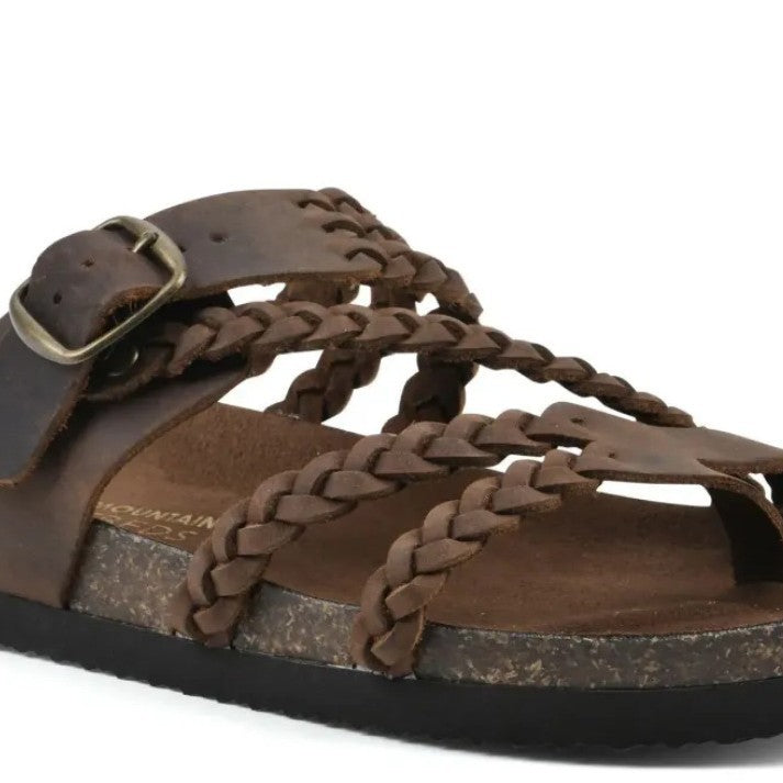 European And American-style Woven Strappy Flat Sandals