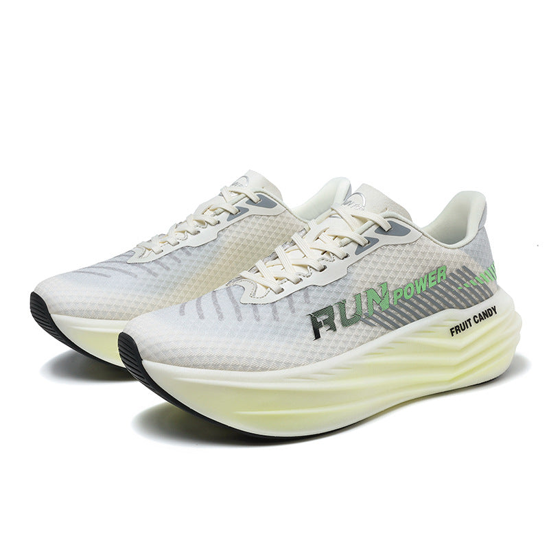 Couple Running Shoes Breathable Mesh Shoes Ultra-Soft Non-Deformable Jelly Sole Casual All-Match Sneakers