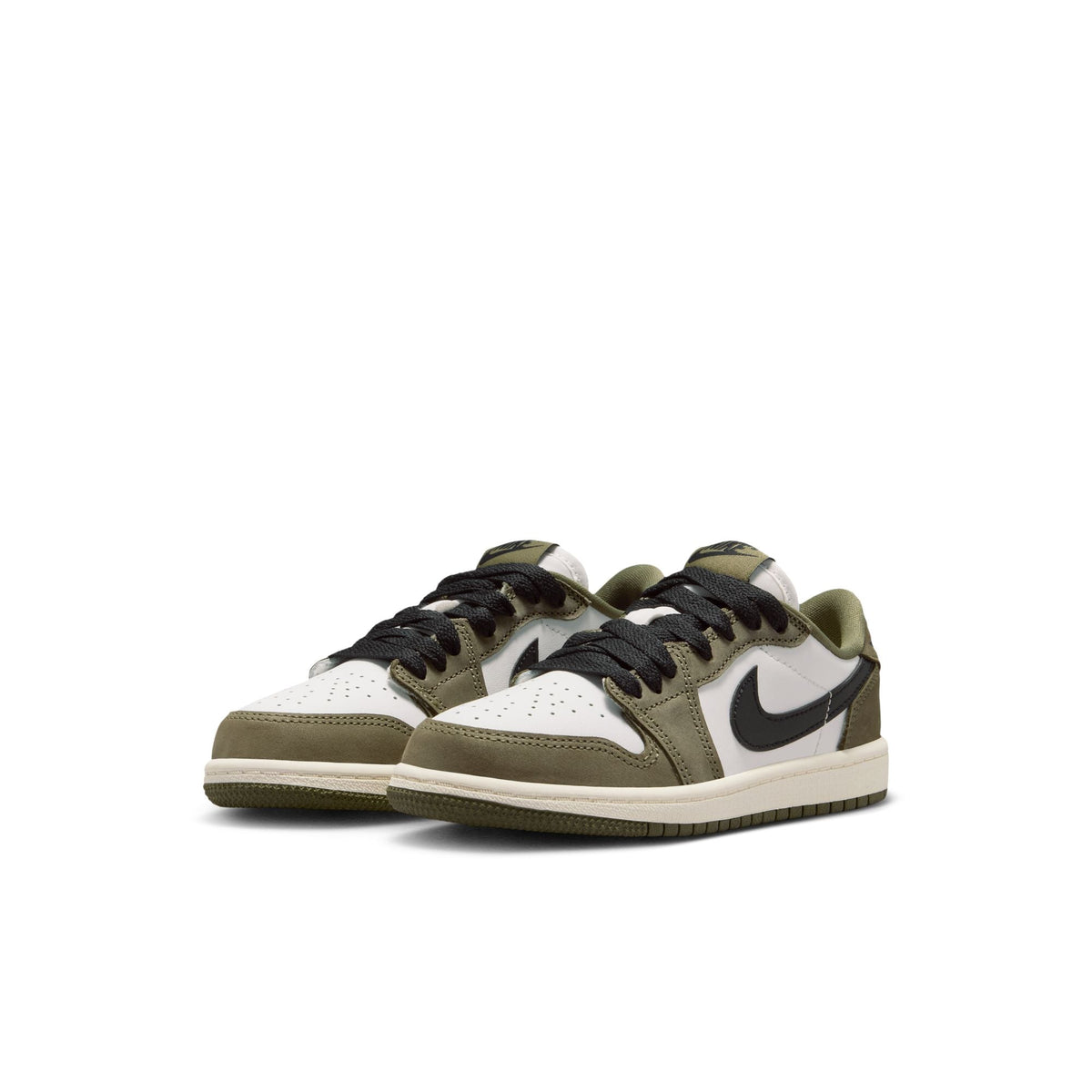 Air Jordan 1 Retro Low "Medium Olive" - Youth Sneakers