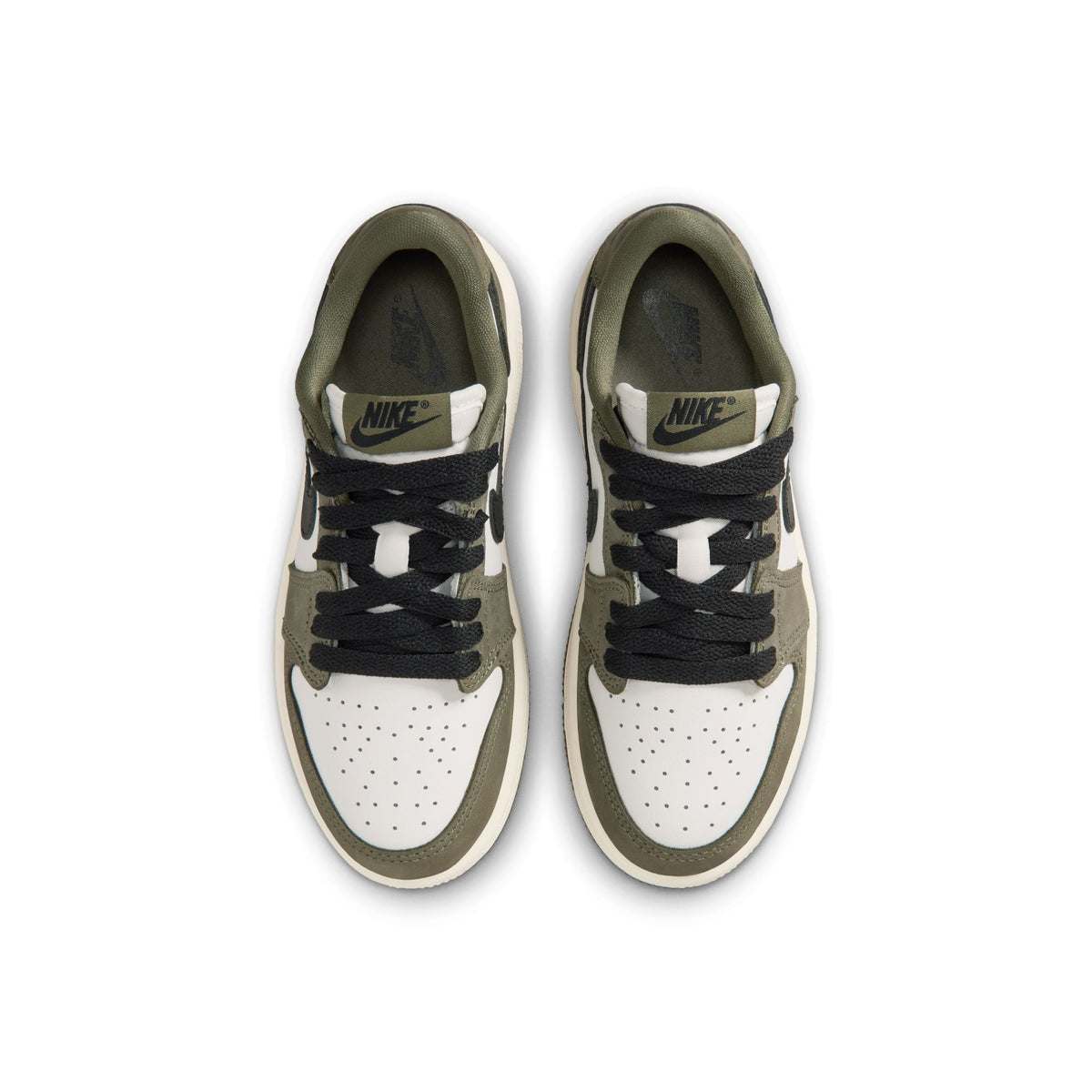 Air Jordan 1 Retro Low "Medium Olive" - Youth Sneakers