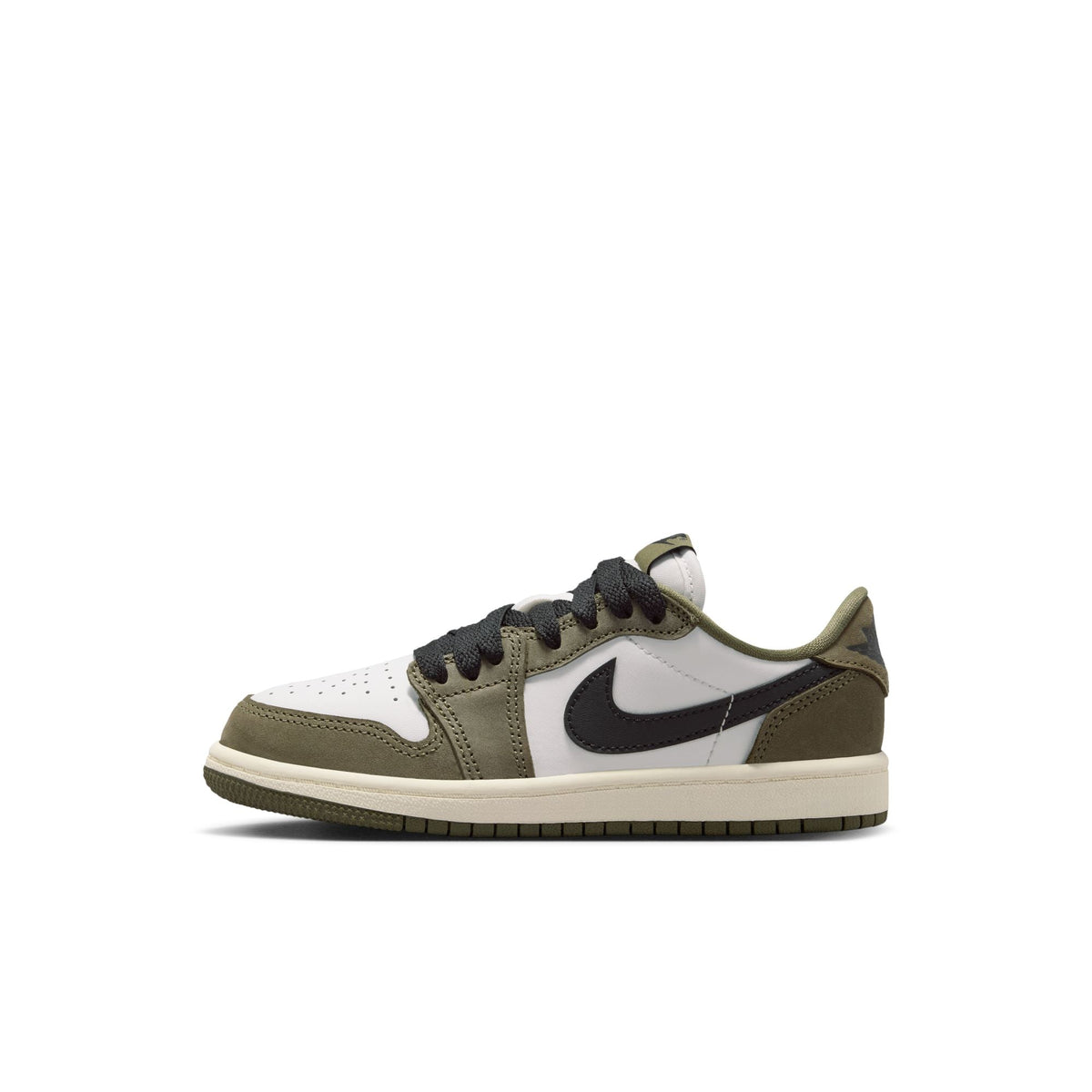Air Jordan 1 Retro Low "Medium Olive" - Youth Sneakers