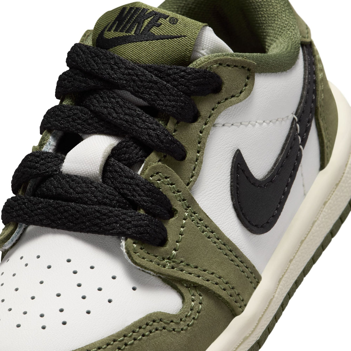 Air Jordan 1 Retro Low "Medium Olive" - Toddler