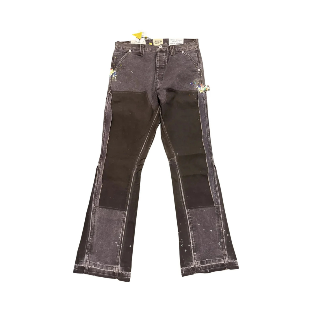 Gallery Dept. 'Carpenter Paint Splatter' Brown Jeans - Men's