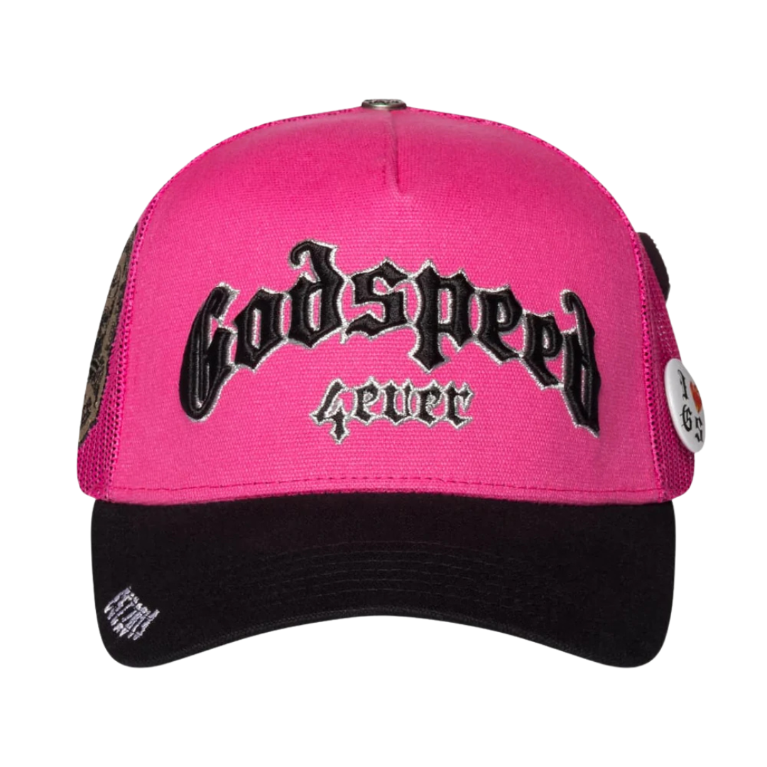 Godspeed 'Forever Trucker Boom' Pink & Black Trucker Hat