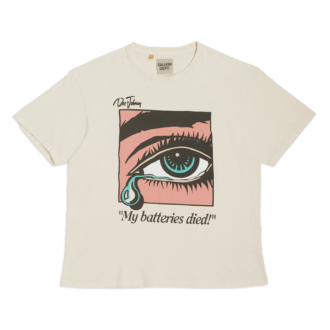 Gallery Dept Dead Batteries White Tee