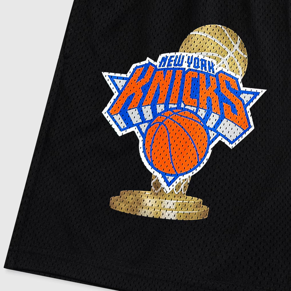 Eric Emanuel 'Championship Knicks' Black & Gold Shorts