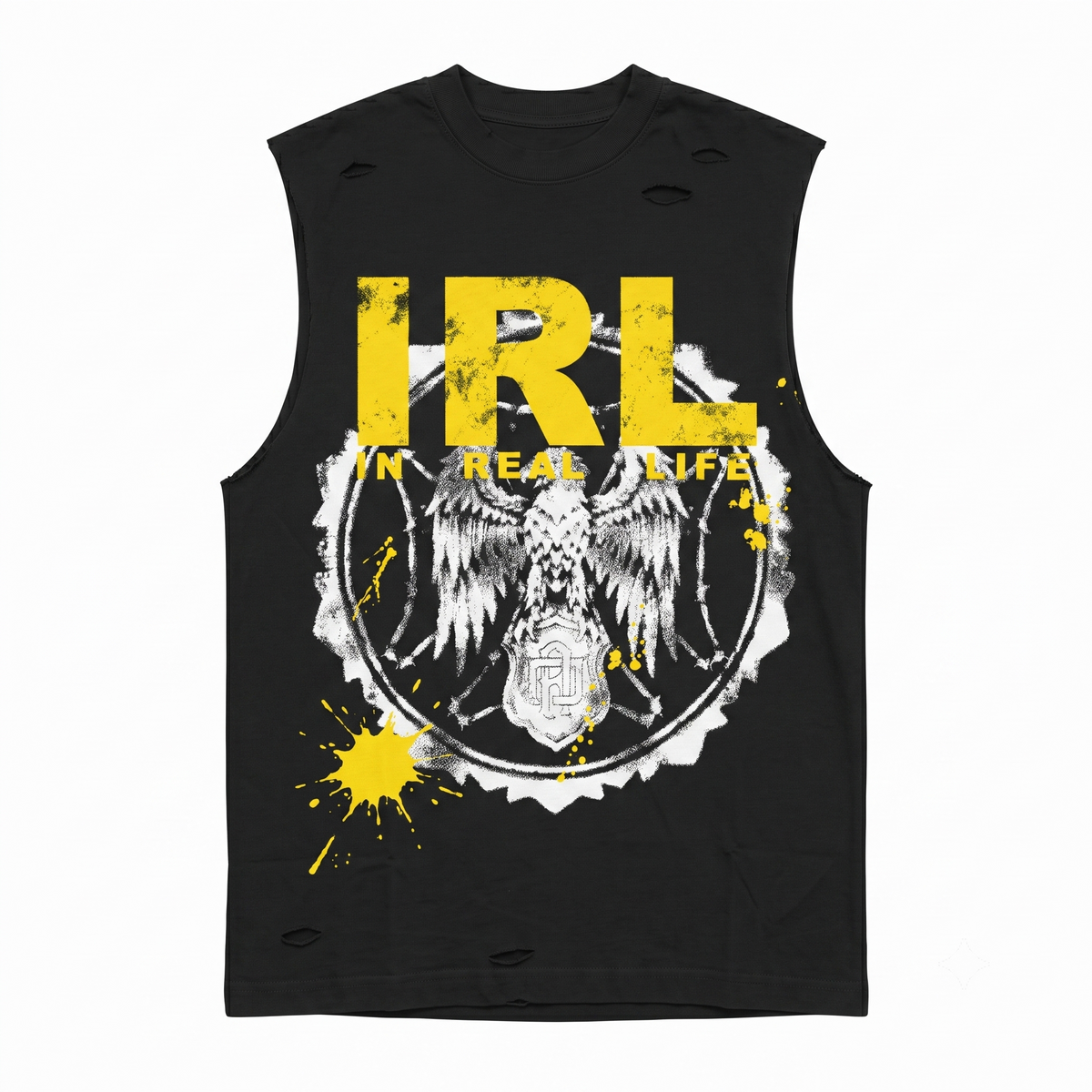 In Real Life FBI Cut Off Sleeveless Tee - Men's