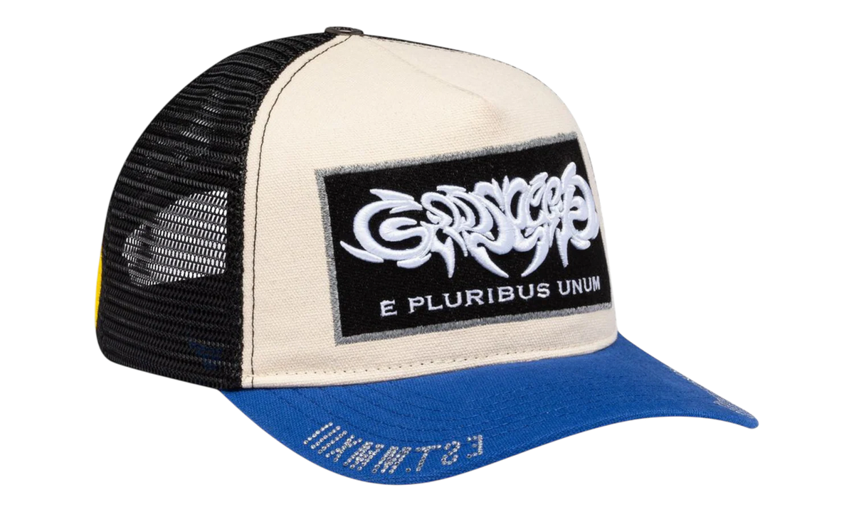 Godspeed 'E Pluribus' White & Blue Trucker Hat