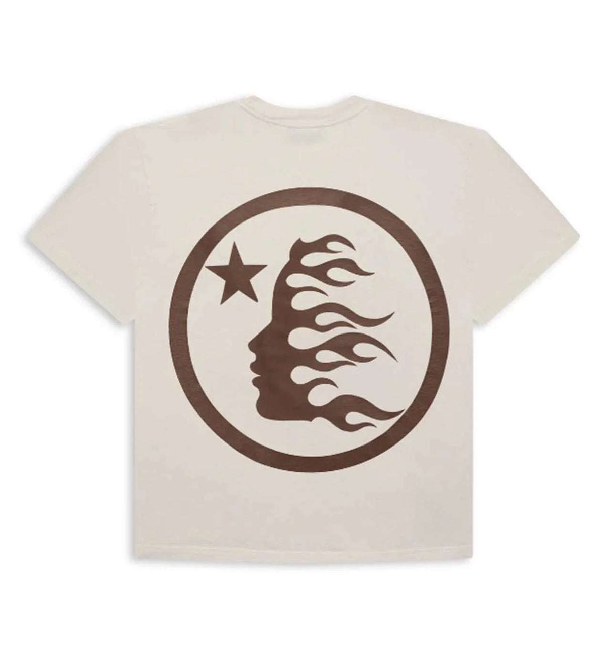 Hellstar 'Classic Logo' Cream & Brown Tee