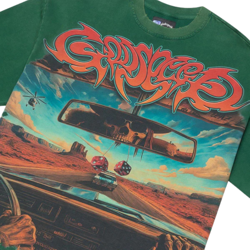 Godspeed 'On The Run' Green Tee - Men's