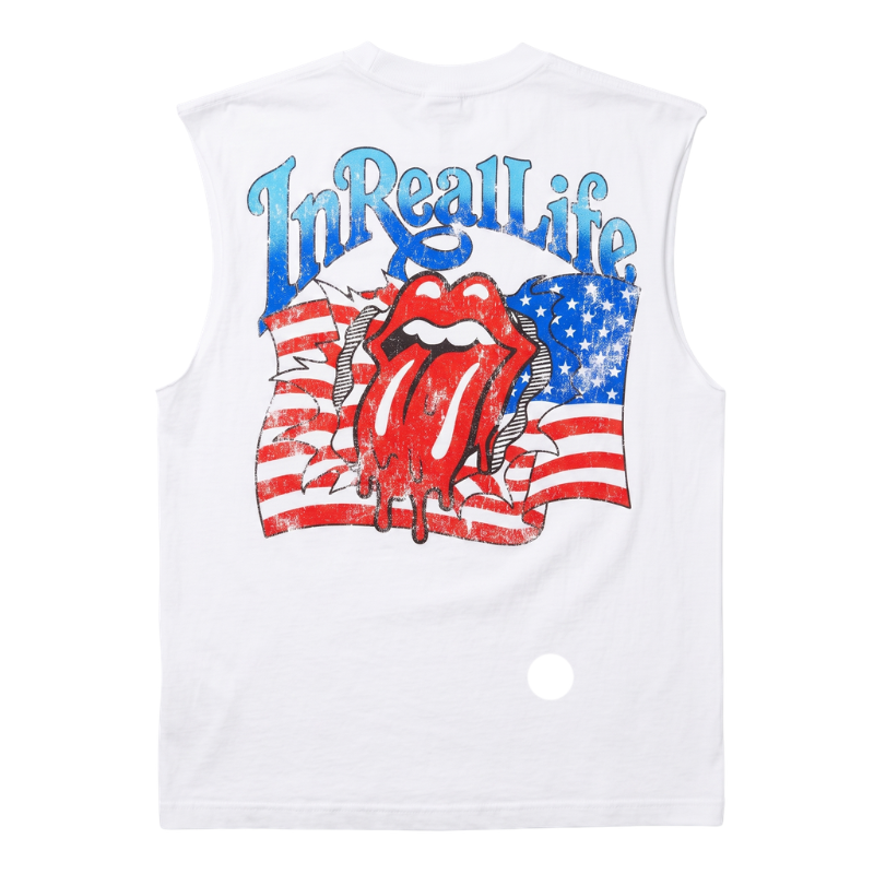 In Real Life Rolling Stone Cut Sleeveless Tee - Men's