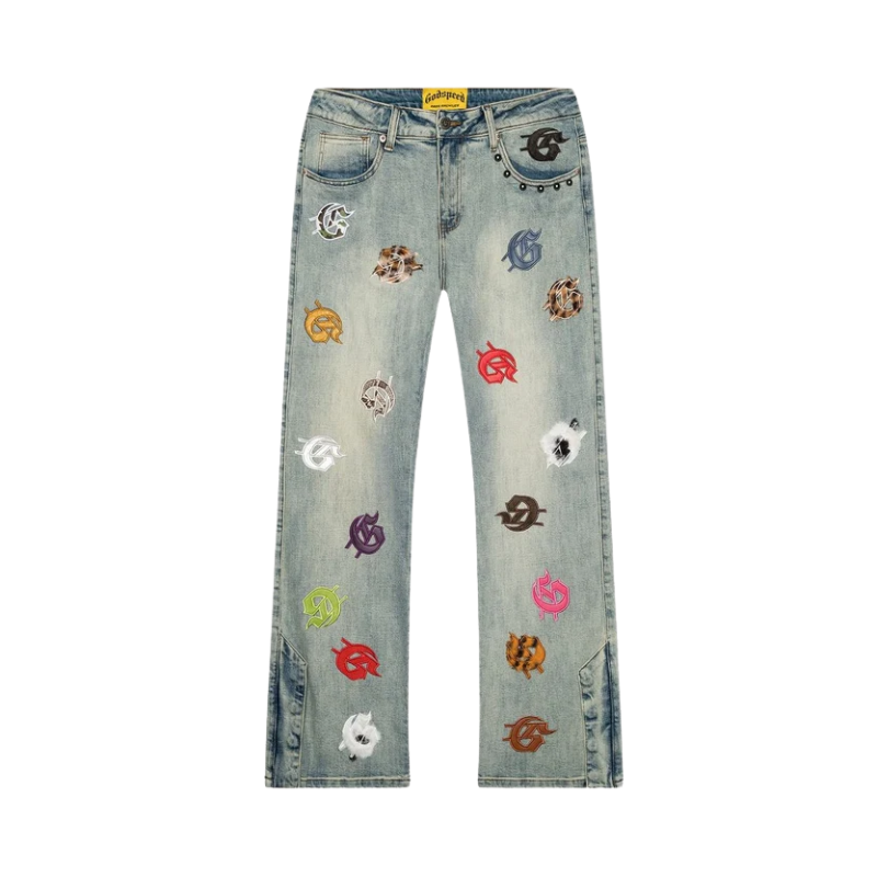 Godspeed 'Infinity Denim' Blue & Multicolor Wash Jeans - Men's