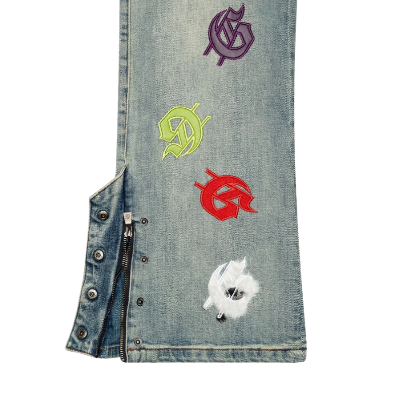 Godspeed 'Infinity Denim' Blue & Multicolor Wash Jeans - Men's