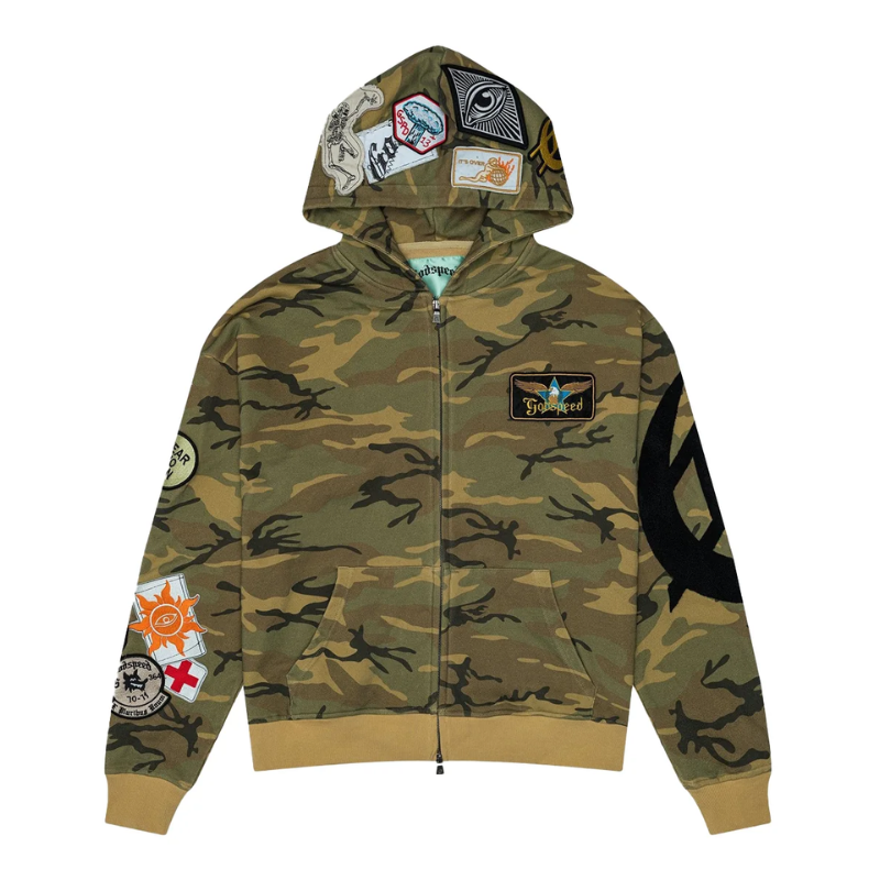 Godspeed 'Squadron' Camo Green Hoodie