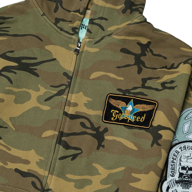 Godspeed 'Squadron' Camo Green Hoodie