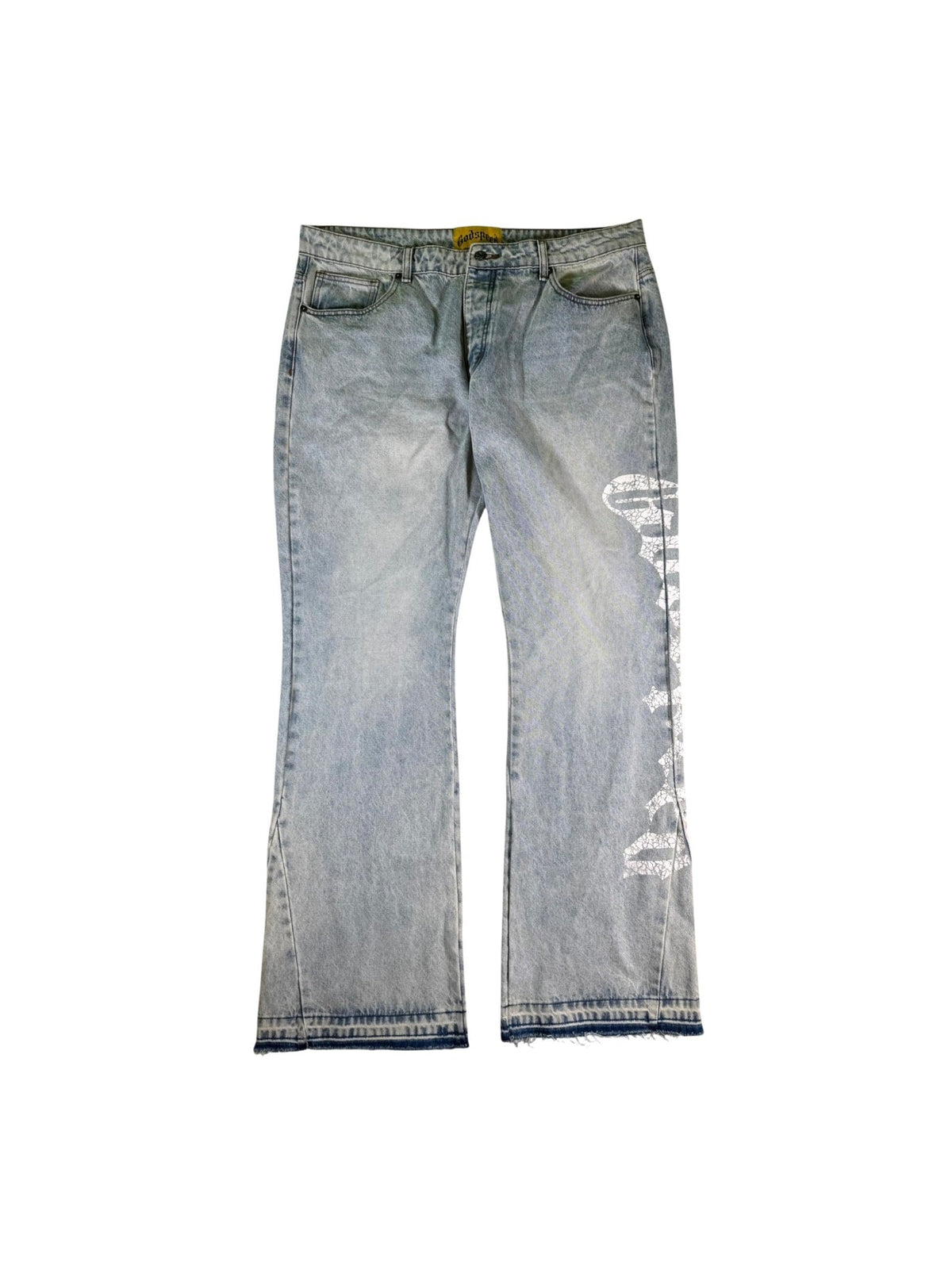 Godspeed "OG Logo Flared" Light Wash Jeans