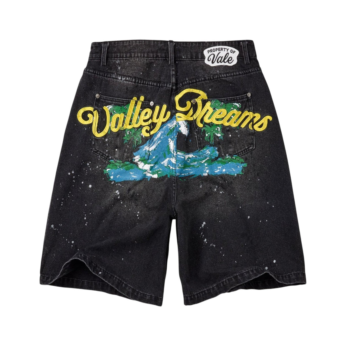 Vale Forever 'Paradise' Black Jean Shorts