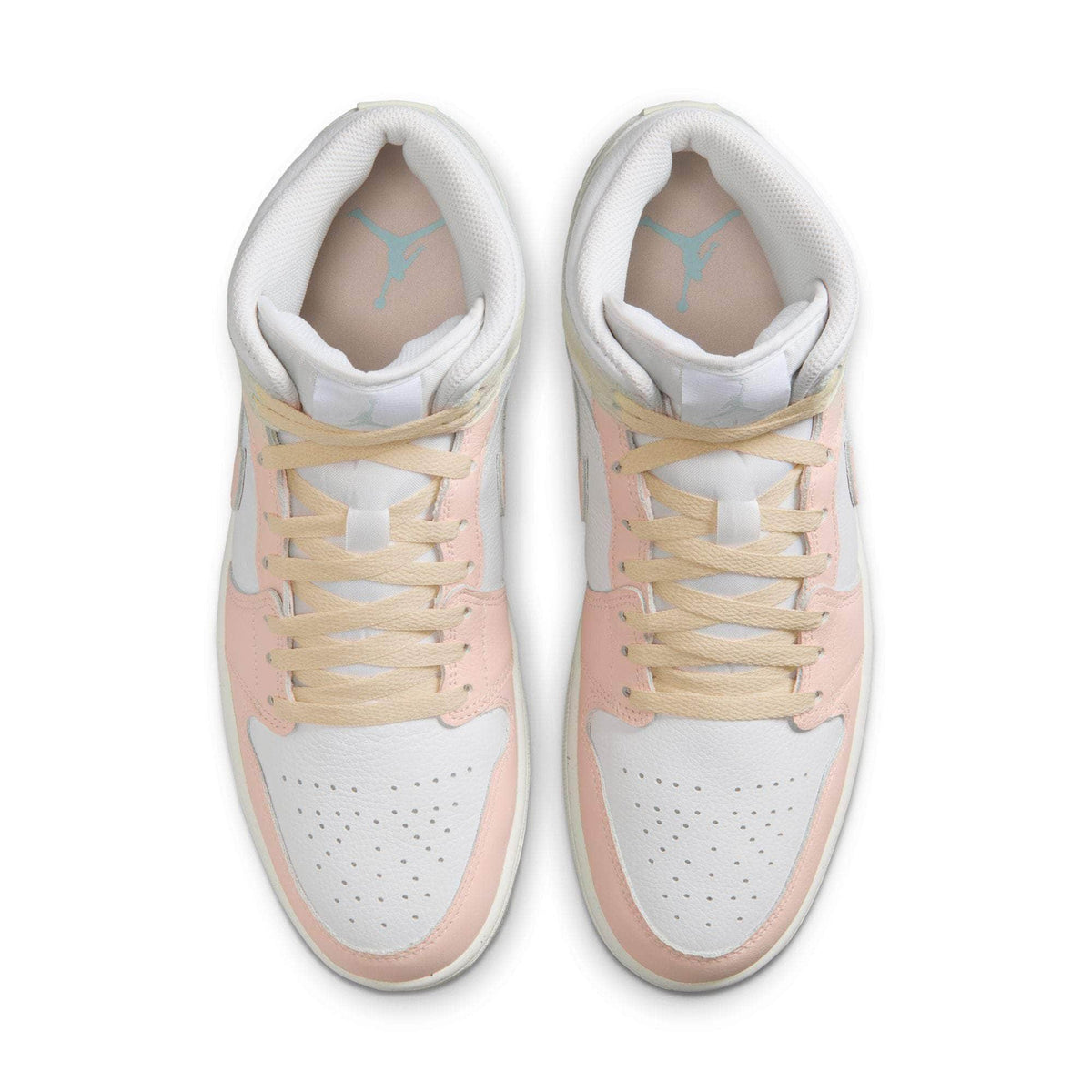 Air Jordan 1 Mid SE "White Sea Glass Glacier Blue Guava Ice" - Men's