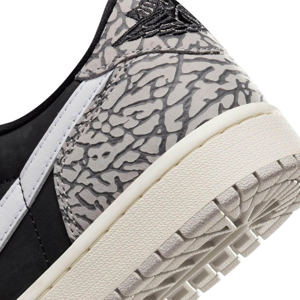 Air Jordan 1 Retro Low OG Black Cement - Men's