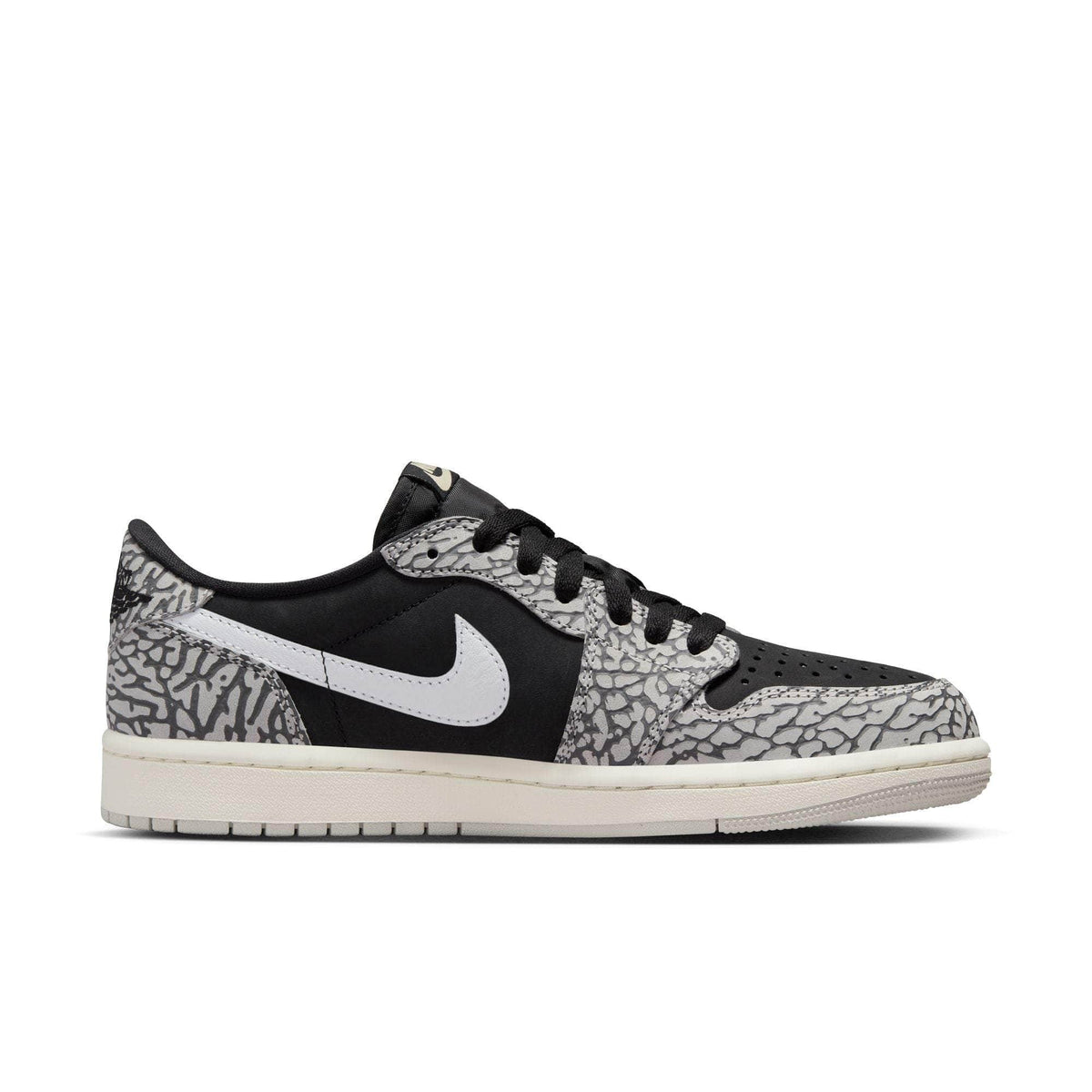 Air Jordan 1 Retro Low OG Black Cement - Men's