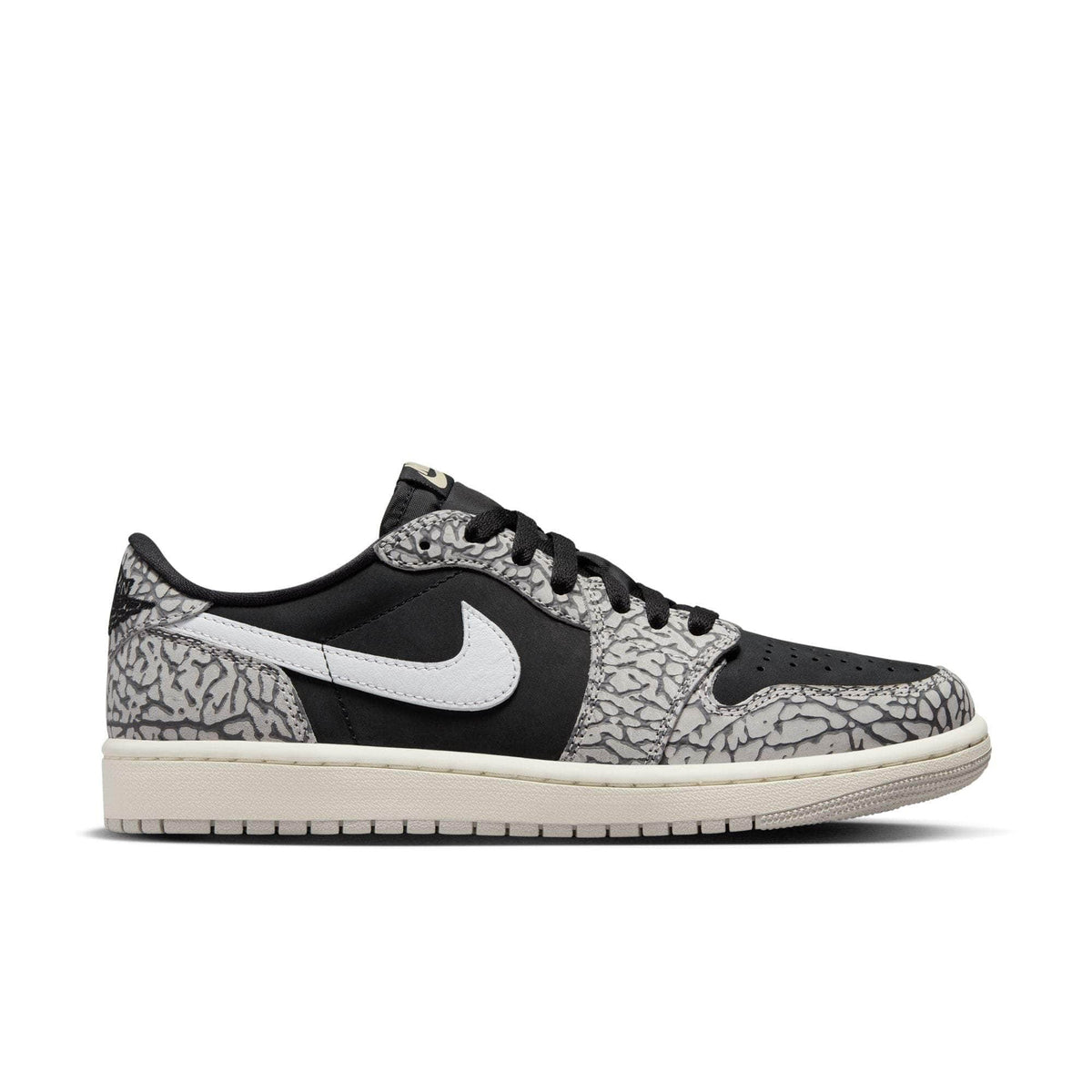 Air Jordan 1 Retro Low OG Black Cement - Men's