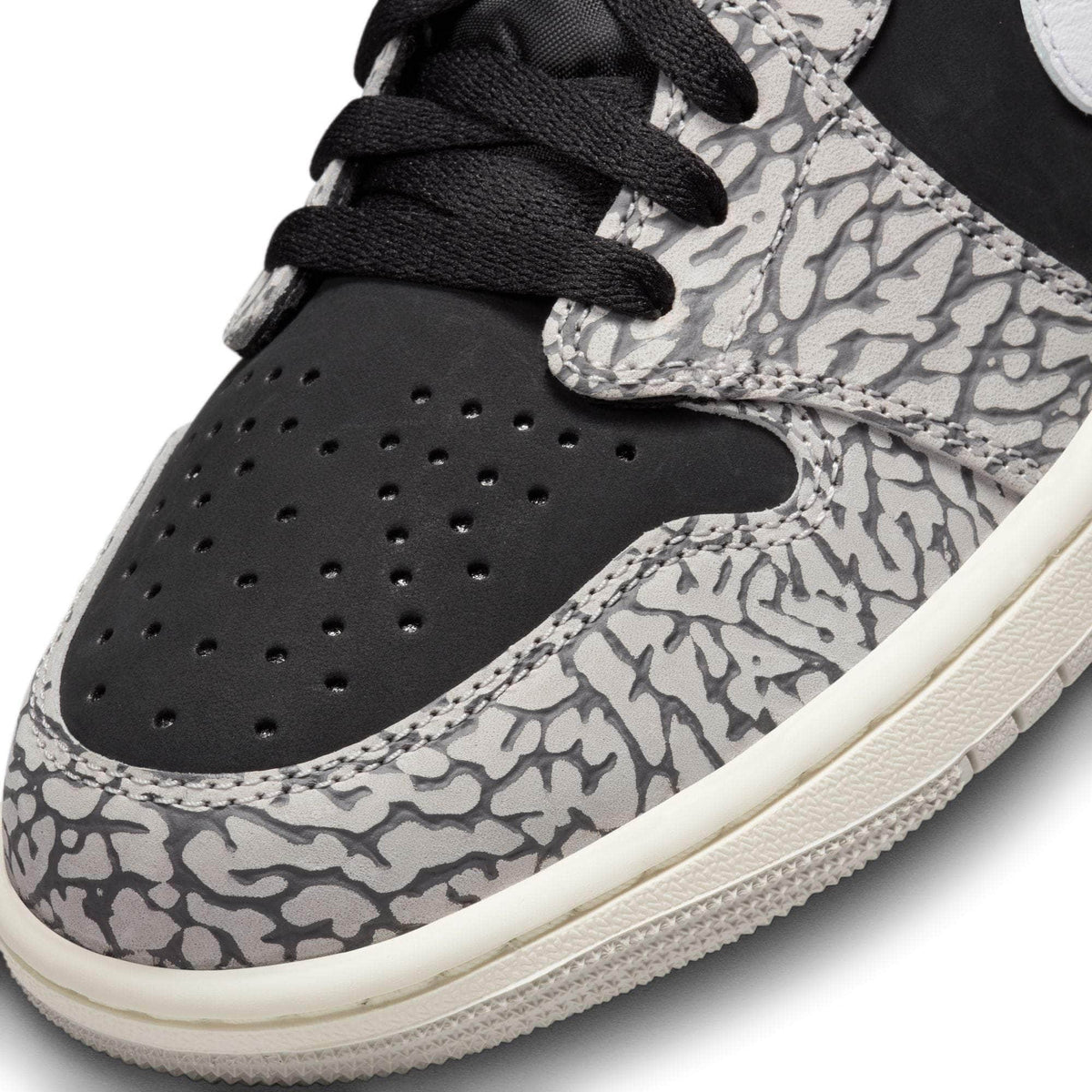 Air Jordan 1 Retro Low OG Black Cement - Men's