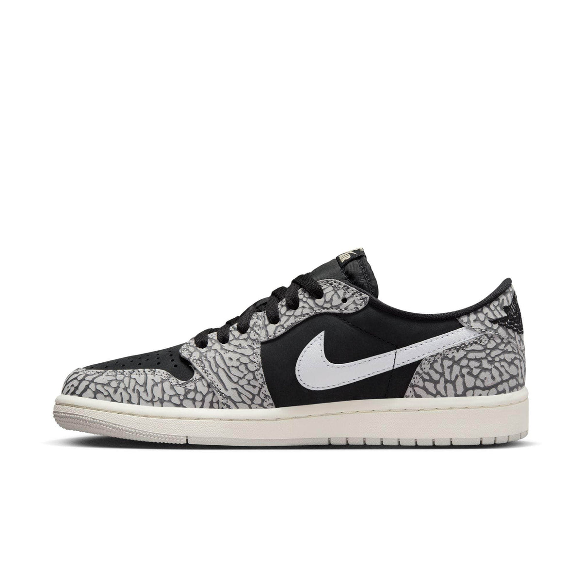 Air Jordan 1 Retro Low OG Black Cement - Men's